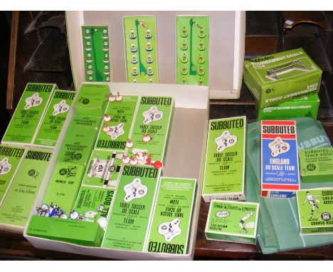 A Subbuteo Table Soccer Set - Continental Club Edition, together with Tournament Goals - C154 and Match Score Recorder - C115