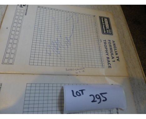 Sporting Memorabilia :Motor Racing Anglia TV Formula 1 Snetterton race prog 16.4.78 signed inside by Barry Sheene.