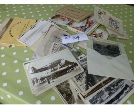 Postcards/Cigarette Cards :Postcards approx 100 incl many RP’s, WWI silk cards and Stevengraph Bradford Exps 1904, general co
