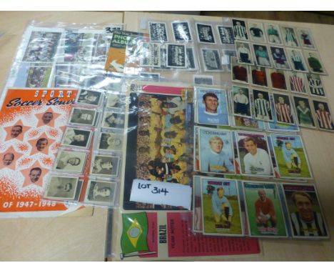 Sporting Memorabilia :Football nice collection of cards and booklets 1920’s onwards, incl German cards, Chums, Pinnace, A B &