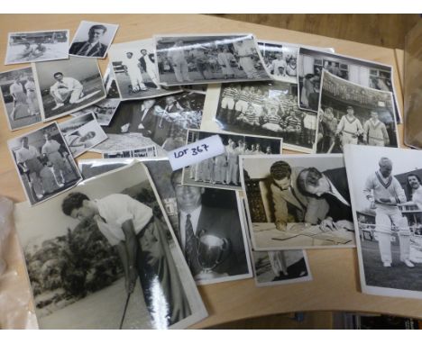 Sporting Memorabilia :Reg Simpson part of the collection of photos various sizes, mostly cricket UK and abroad, some signed i