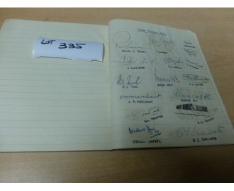 Sporting Memorabilia :Cricket Autograph album late 1940’s incl Middx, Sussex, Indian Touring Team incl Nawab, Australia, well