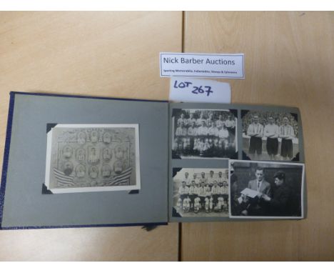 Sporting Memorabilia :Football Sheffield Wednesday 1958 photo/scrap album some older snapshots and later 50’s photos, nice al