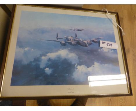 Collectables :Prints signed Limited Edition framed print ‘Lancaster’ by Robert Taylor, signed by Leonard Cheshire in pencil.