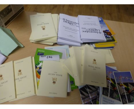 Sporting Memorabilia :Horse Racing Race cards, modern, incl Derby, Oaks, Eclipse, K. George, Royal Ascot etc, all modern with