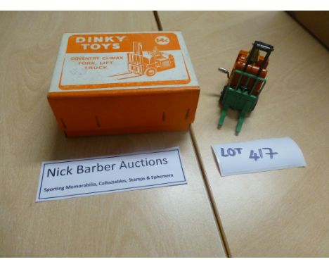 Die-cast :Dinky Supertoys 140 Coventry Climax fork-lift truck box and vehicle both in fine condition.