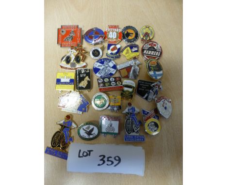 Sporting Memorabilia :Speedway badge collection, nearly all club issues, 1960’s onwards, x 27, all vgc.