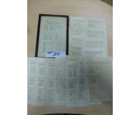 Sporting Memorabilia :Cricket Reg Simpson Collection collection of scorecards mostly Notts early 1940’s, some duplication, al