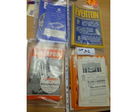 Sporting Memorabilia :Football progs Everton (43), 1966-92, Liverpool (30) 1963-82, Luton (31), 1965-82 all in vgc.