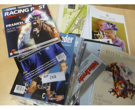 Sporting Memorabilia :Horse Racing Large meeting media guides and magazines, all mint cond, rare as not issued to public, Der