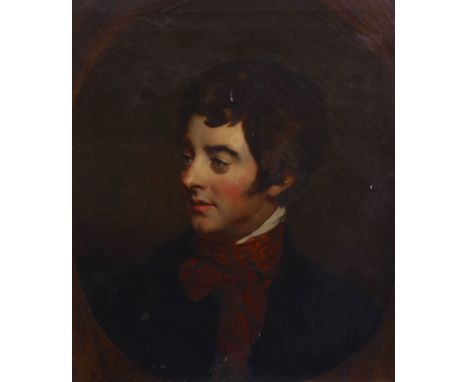   Attributed to Hugh Douglas Hamilton (1734-1808)Portrait of Lord Edward Fitzgerald (1763-1798)oil on canvas60 x 50cm 