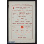 1959/60 Lincoln City v Grimsby Town friendly match programme at Sincil Bank 30 January 1960;