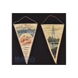 1957 World Cup Qualifying match pennant Czechoslovakia v Wales 26 May 1957; also Radio Prague