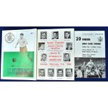 1960 Grand Charity Match Showbiz XI v Vic Maddern's XI football programme signed by Shirley Bassey