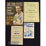 1955 London Boys v West Germany Boys football programme featuring Greaves, plus 1958 FA XI v The