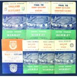 Wembley Final Programmes, to include schools international England V Wales 30th March 1957,