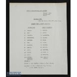 1970/71 Grimsby Town v Bolton Wanderers single sheet friendly match programme 23 January 1971 at