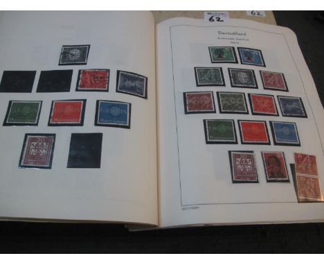 Germany/West Germany (Deutshe Bundespost) mint and used stamp collection  in two large Lighthouse albums 1945-2001, many 100s