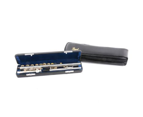Pearl NS-97E flute, silver plated, cased.