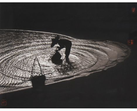 Don Hong-Oai, Morning Work, Guangdong, China, 1970, sepia-toned gelatin silver print photograph, visible 26cm x 34cm.