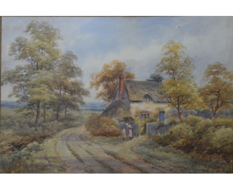 H Lawes, A Hampshire Cottage, signed, watercolour, 25cm x 37.5cm; On The Arva Subsca, signed, watercolour, 25cm x 37.5cm; and