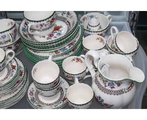 SELECTION OF COPELAND SPODE/SPODE CHINESE ROSE TEA AND DINNER WARES
including cups, saucers, side plates, dinner plates, bowl