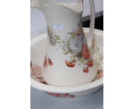 BOOTH'S CHINA EWER AND BASIN