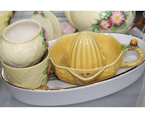 SELECTION OF DECORATIVE CERAMICS
including a three-piece Carltonware tea service, Royal Worcester, etc 
