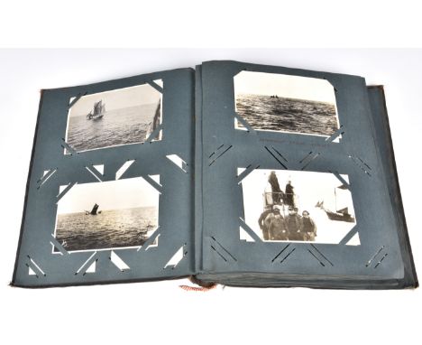 World War One interest - An album of real picture postcards by Arthur Brusselle - German naval exploits / trench warfare etc 