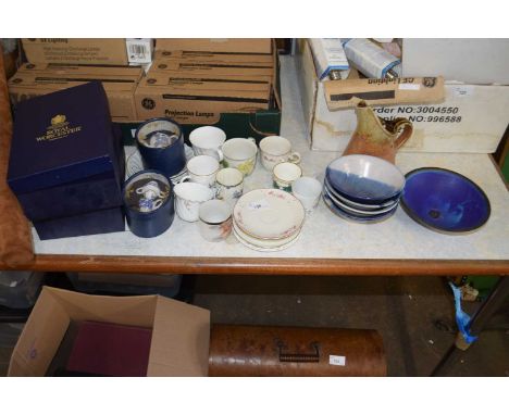 Quantity of assorted tea, coffee wares, Royal Worcester and Studio Pottery