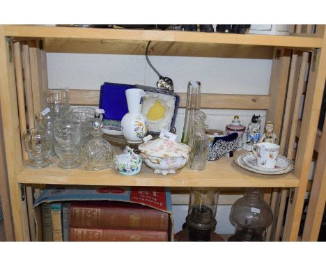 Mixed Lot: Various glass  wares, Aynsley vase, assorted ornaments and other ceramic and glass ware