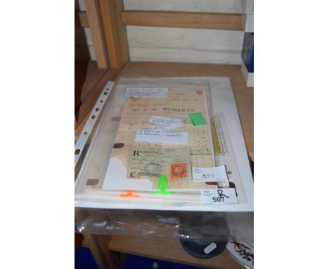 Quantity of various postal ephemera including 1930's receipts, Liberation of Falklands first day cover etc, also commemorativ