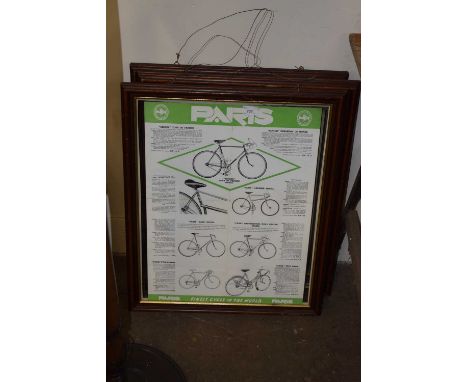 A bicycle print and two Road Record Association prints (3)