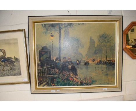 A print of a Parisian scene