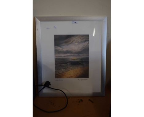 Winter full moon by George Debenham, limited edition print, framed and glazed
