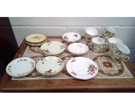 Box of mixed ceramics. Mostly comprised of different fine bone china.
