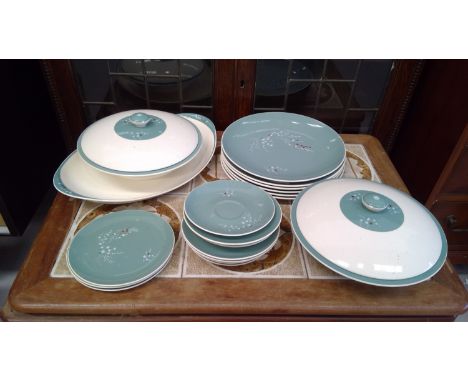 'Royal Doulton' Dining set. Ceramic dog with other ceramic items.