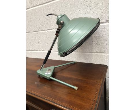A vintage Hanovia UV heat lamp.