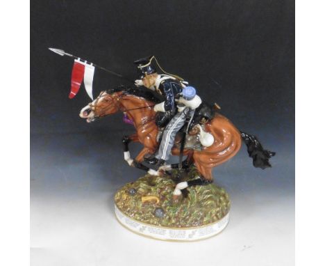 A Royal Doulton figure group - Charge of The Light Brigade, model HN3718, designed by Alan Matslankowski from the Men of Hist