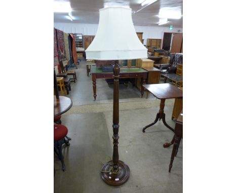A beech standard lamp