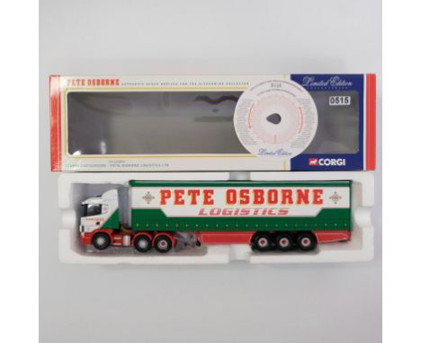 Corgi Pete Osborne Logistics LTD Scania Curtainside Trailer - Stock Code - CC12209 Scale - 1:50 | Model Condition - 5/5 | Box