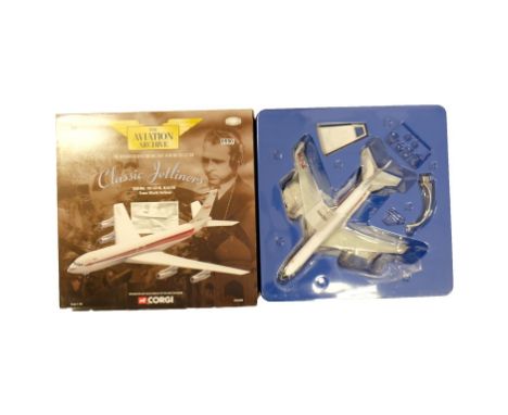 Corgi Boeing 707-331B, N18709 TWA - Stock Code - AA32902 Scale - 1:144 | Model Condition - 5/5 | Box Condition - 3/5 | Mirror