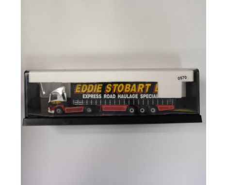 Corgi Eddie Stobart Ltd Leyland DAF Curtainside Trailer In Display Case - Stock Code - 75403 Scale - 1:50 | Model Condition -