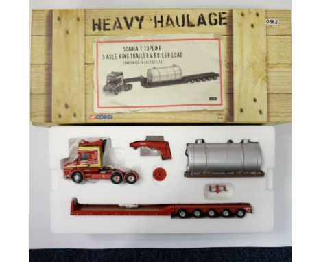 Corgi Sandy Kydd Scania T Topline 5 Axle King Trailer & Boiler Load - Stock Code - CC12810 Scale - 1:50 | Model Condition - 5