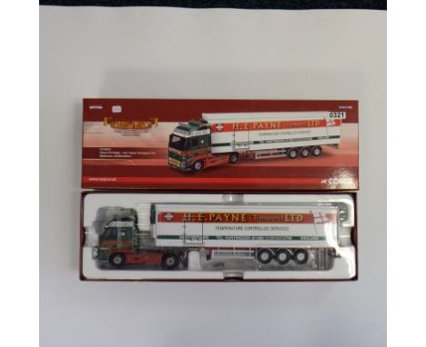 Corgi Volvo FH Fridge - H E Payne - Stock Code - CC14013 Scale - 1:50 | Model Condition - 5/5 | Box Condition - 5/5 | Mirrors