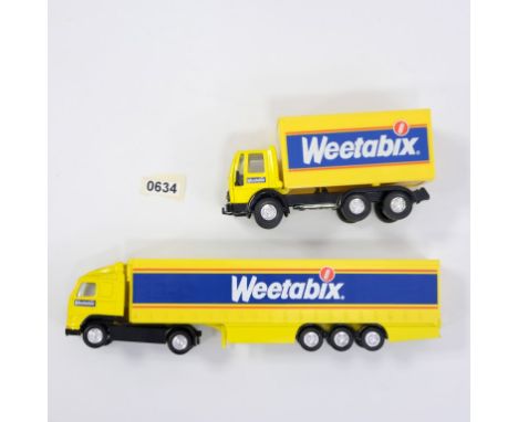 Corgi 2 Weetabix Lorries - Stock Code - N/A Scale - Assorted | Model Condition - 4/5 | Box Condition - 0/5 | Mirrors - N/A | 