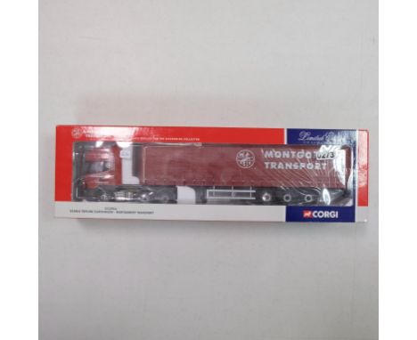 Corgi Scania Topline Curtainsider - Montgomery Transport - Stock Code - CC12916 Scale - 1:50 | Model Condition - 5/5 | Box Co