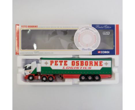 Corgi Pete Osborne Logistics LTD Scania Curtainside Trailer - Stock Code - CC12207 Scale - 1:50 | Model Condition - 5/5 | Box