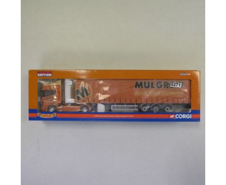 Corgi Scania Topline Curtainsider - Mulgrew Haulage Ltd., Co. Down - Stock Code - CC12926 Scale - 1:50 | Model Condition - 5/