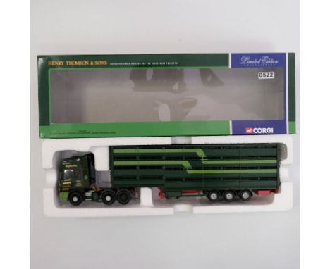 Corgi Henry Thompson & Sons Scania Topline Livestock Transporter - Stock Code - CC12917 Scale - 1:50 | Model Condition - 5/5 